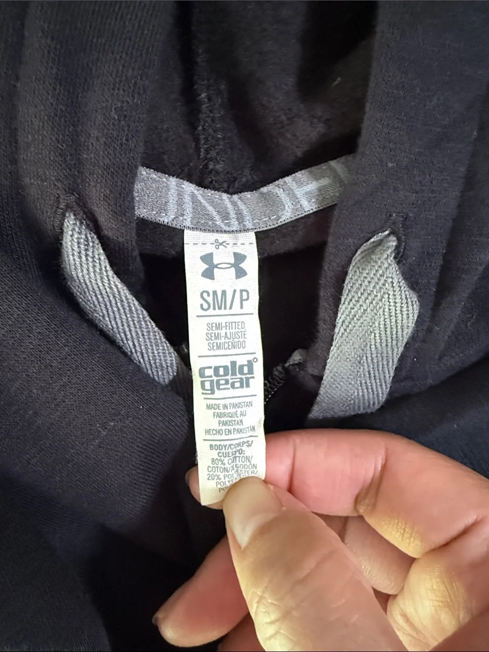 Under Armour Black Hooded Half-Zip Pullover - Picture 4 of 4